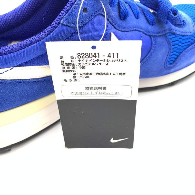 【中古美品】【メンズ】 NIKE ナイキ 828041-411 NIKE INTERNATIONALIST スニーカー 靴 160-260511-st-12-otoh カラー：レーサーブルー 万代Net店