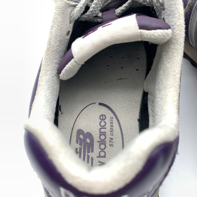 【中古品】【メンズ】 NEW BALANCE ニューバランス M574PUJ スニーカー 靴 162-260607-st-04-otoh カラー：パープル 万代Net店