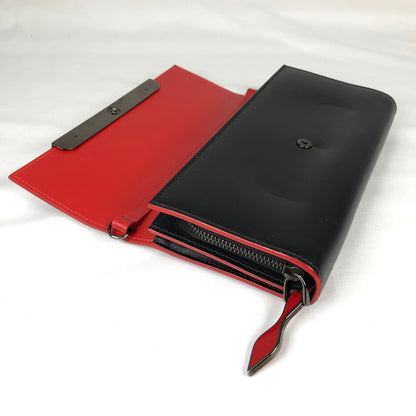 【中古品】【メンズ/レディース】 CHRISTIAN LOUBOUTIN 3145147 クリスチャン ルブタン ウォレット ストラップ 財布 181-260609-sm-03-otoh カラー：ブラック 万代Net店