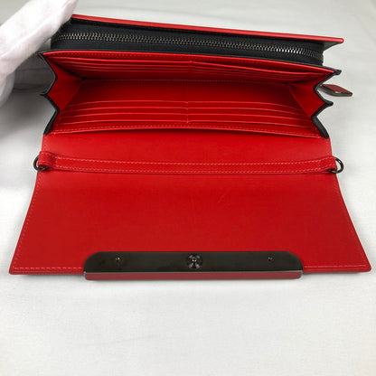 【中古品】【メンズ/レディース】 CHRISTIAN LOUBOUTIN 3145147 クリスチャン ルブタン ウォレット ストラップ 財布 181-260609-sm-03-otoh カラー：ブラック 万代Net店