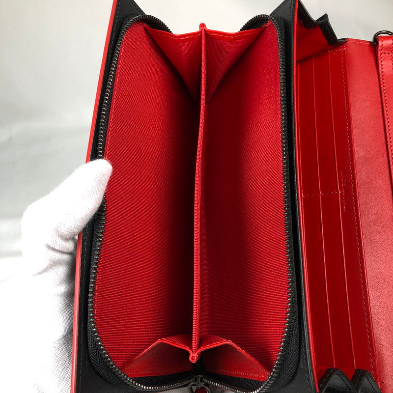 【中古品】【メンズ/レディース】 CHRISTIAN LOUBOUTIN 3145147 クリスチャン ルブタン ウォレット ストラップ 財布 181-260609-sm-03-otoh カラー：ブラック 万代Net店