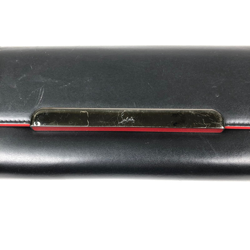 【中古品】【メンズ/レディース】 CHRISTIAN LOUBOUTIN 3145147 クリスチャン ルブタン ウォレット ストラップ 財布 181-260609-sm-03-otoh カラー：ブラック 万代Net店
