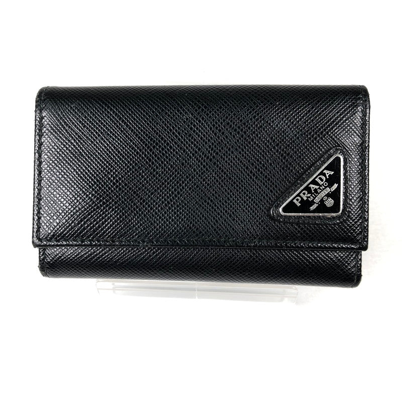 【中古品】【メンズ】 PRADA 2PG222 プラダ キーケース 6連キーケース 183-260609-sm-04-otoh カラー：ブラック 万代Net店