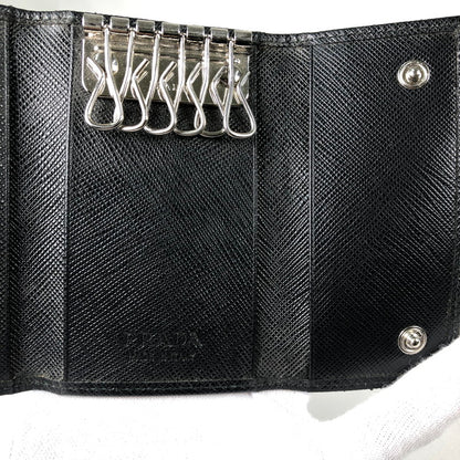 【中古品】【メンズ】 PRADA 2PG222 プラダ キーケース 6連キーケース 183-260609-sm-04-otoh カラー：ブラック 万代Net店