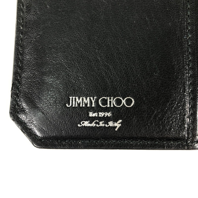 【中古品】【メンズ】 JIMMY CHOO COOPER ジミーチュウ クーパー スタースタッズ 二つ折り財布 財布 181-260609-sm-02-otoh カラー：ブラック 万代Net店