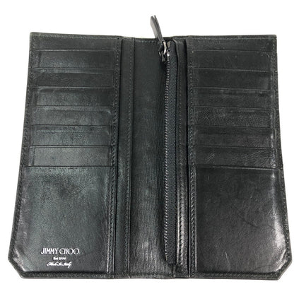 【中古品】【メンズ】 JIMMY CHOO COOPER ジミーチュウ クーパー スタースタッズ 二つ折り財布 財布 181-260609-sm-02-otoh カラー：ブラック 万代Net店