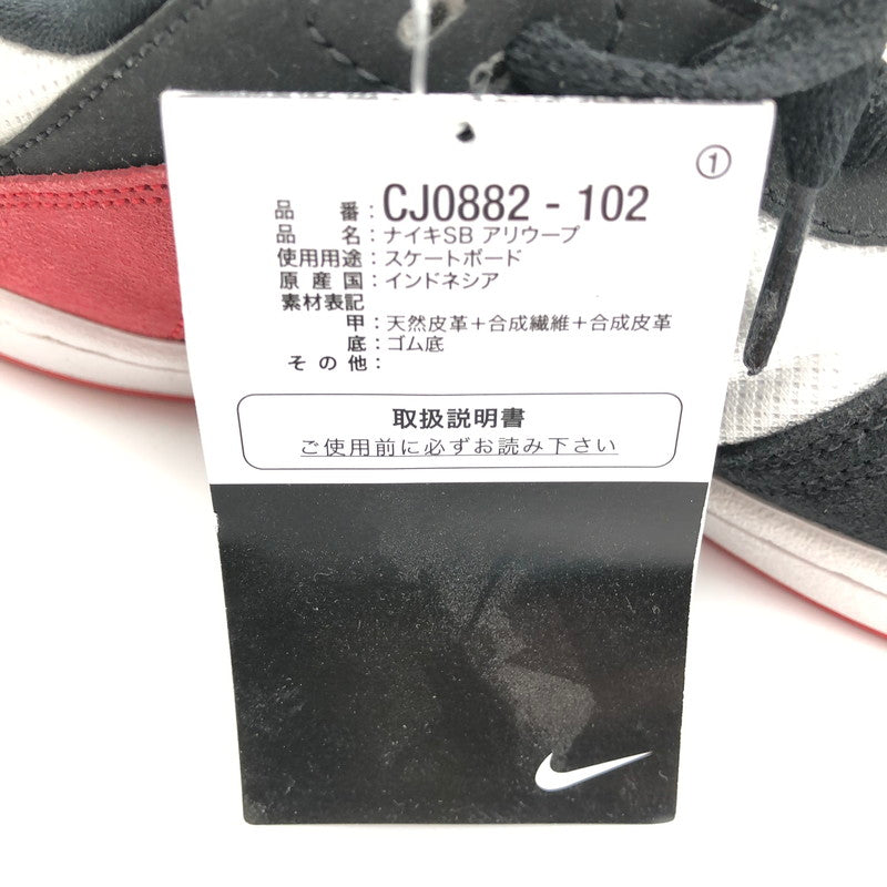 【中古美品】【メンズ】 NIKE ナイキ CJ0882-102 ALLEYOOP スニーカー 靴 160-260507-st-07-otoh カラー：ホワイト / ブラック / ユニバーシティレッド 万代Net店