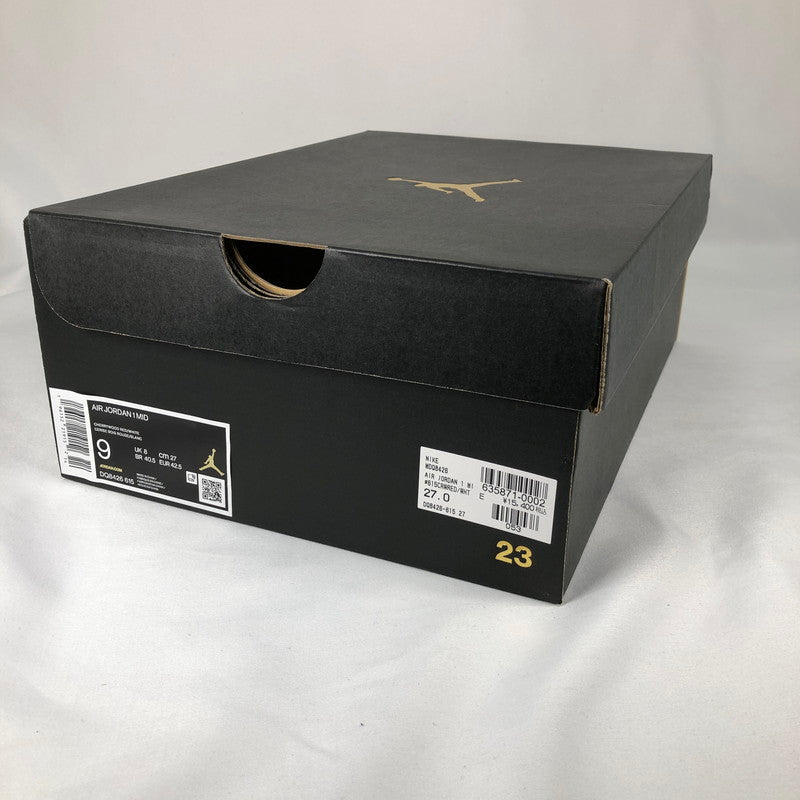 【中古美品】【メンズ】 NIKE AIR JORDAN 1 MID TEAM RED DQ8426-615 エアジョーダン 1ミッド スニーカー 靴 160-260610-sm-04-otoh カラー：チェリーウッドレッド 万代Net店