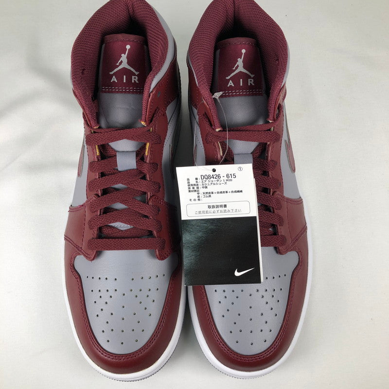 【中古美品】【メンズ】 NIKE AIR JORDAN 1 MID TEAM RED DQ8426-615 エアジョーダン 1ミッド スニーカー 靴 160-260610-sm-04-otoh カラー：チェリーウッドレッド 万代Net店
