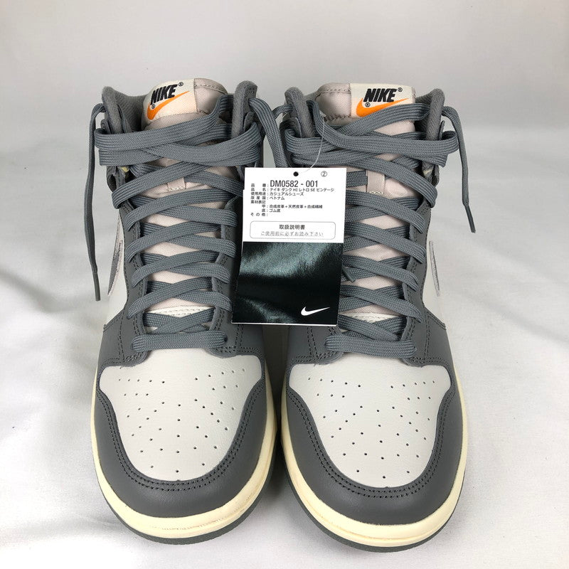 【中古美品】【メンズ】 NIKE DUNK HIGH RETRO SE VINTAGE DM0582-001 ダンク ハイ レトロ SE ヴィンテージ スニーカー 靴 160-260610-sm-03-otoh カラー：グレー 万代Net店