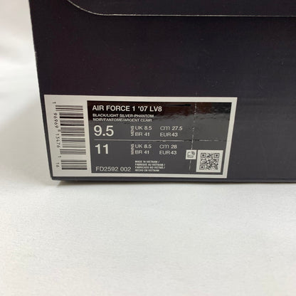 【中古美品】【メンズ】 NIKE ナイキ FD2592-002 AIR FORCE 1 '07 LV8 "BLACK PHANTOM WHITE LIGHT SILVER" スニーカー 靴 160-260602-st-05-otoh カラー：ブラック/ホワイト 万代Net店