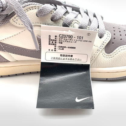 【中古美品】【メンズ】 NIKE ナイキ CZ0790-101 AIR JORDAN 1 RETRO LOW OG スニーカー 靴 160-260623-st-04-otoh カラー：セイル/ブラック-アトモスフィア グレー 万代Net店