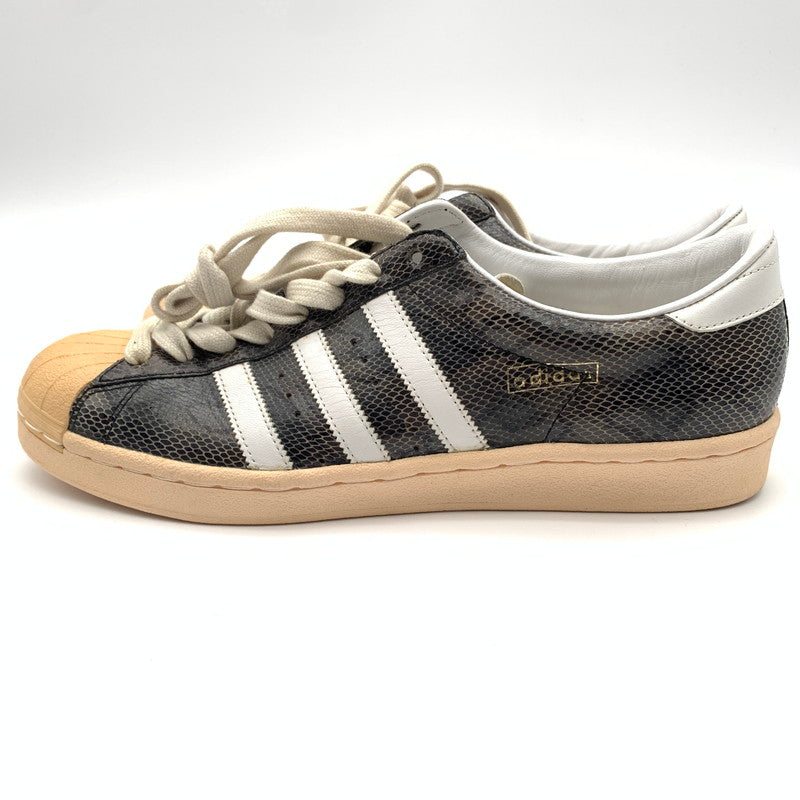 【中古品】【メンズ】 adidas アディダス SUPER STAR VINTAGE スニーカー 靴 161-260512-st-10-otoh カラー：ブラック/ホワイト/メタリックゴールド 万代Net店