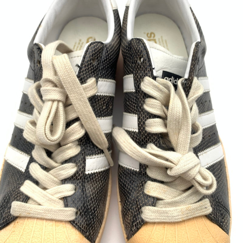 【中古品】【メンズ】 adidas アディダス SUPER STAR VINTAGE スニーカー 靴 161-260512-st-10-otoh カラー：ブラック/ホワイト/メタリックゴールド 万代Net店