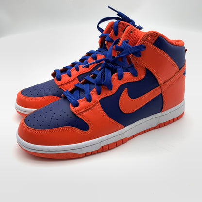 【中古美品】【メンズ】 NIKE ナイキ DD1399-800 DUNK HI RETRO スニーカー 靴 160-260618-st-11-otoh カラー：オレンジ／ディープ ロイヤル ブルー/ホワイト 万代Net店