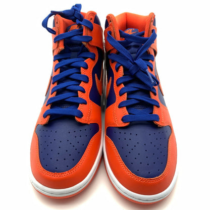 【中古美品】【メンズ】 NIKE ナイキ DD1399-800 DUNK HI RETRO スニーカー 靴 160-260618-st-11-otoh カラー：オレンジ／ディープ ロイヤル ブルー/ホワイト 万代Net店