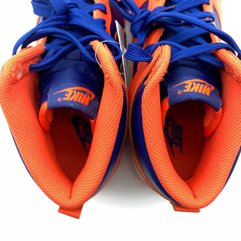 【中古美品】【メンズ】 NIKE ナイキ DD1399-800 DUNK HI RETRO スニーカー 靴 160-260618-st-11-otoh カラー：オレンジ／ディープ ロイヤル ブルー/ホワイト 万代Net店