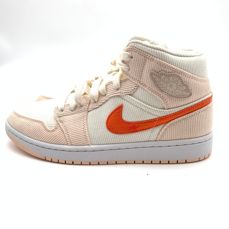 【中古美品】【レディース】 NIKE ナイキ WMNS AIR JORDAN 1 MID SE DA8009 108 スニーカー 靴 160-260618-st-10-otoh カラー：セイル／オレンジ－オレンジクォーツ/ホワイト 万代Net店