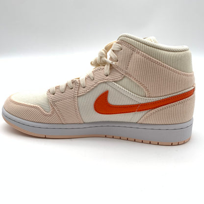 【中古美品】【レディース】 NIKE ナイキ WMNS AIR JORDAN 1 MID SE DA8009 108 スニーカー 靴 160-260618-st-10-otoh カラー：セイル／オレンジ－オレンジクォーツ/ホワイト 万代Net店