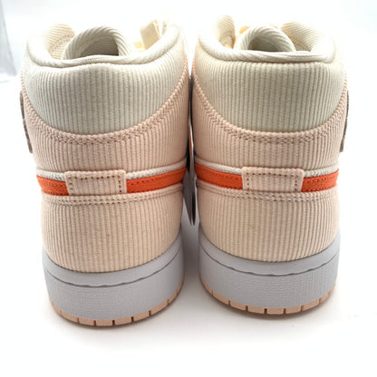 【中古美品】【レディース】 NIKE ナイキ WMNS AIR JORDAN 1 MID SE DA8009 108 スニーカー 靴 160-260618-st-10-otoh カラー：セイル／オレンジ－オレンジクォーツ/ホワイト 万代Net店
