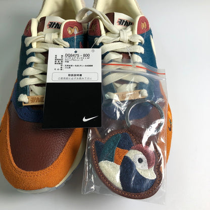 【中古美品】【メンズ】 NIKE×KASINA DQ8475-800 AIR MAX 1 WON‐ANG ORANGE ナイキ×カシナ エアマックス 1 ウォナン オレンジ 鳥 オシドリ スニーカー 靴 160-260714-sm-04-otoh カラー：オレンジ バーガンディ 万代Net店