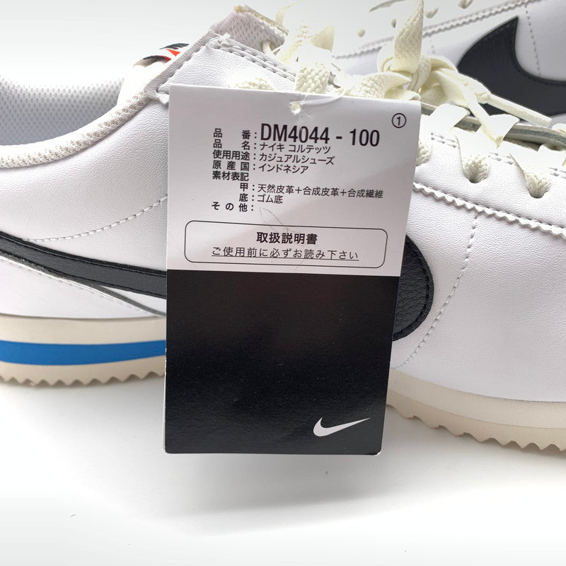 【中古美品】【メンズ】 NIKE ナイキ DM4044-100 CORTEZ "WHITE AND BLACK" スニーカー 靴 160-260618-st-13-otoh カラー：ホワイト／ブラック－ライトフォトブルー－セイル 万代Net店