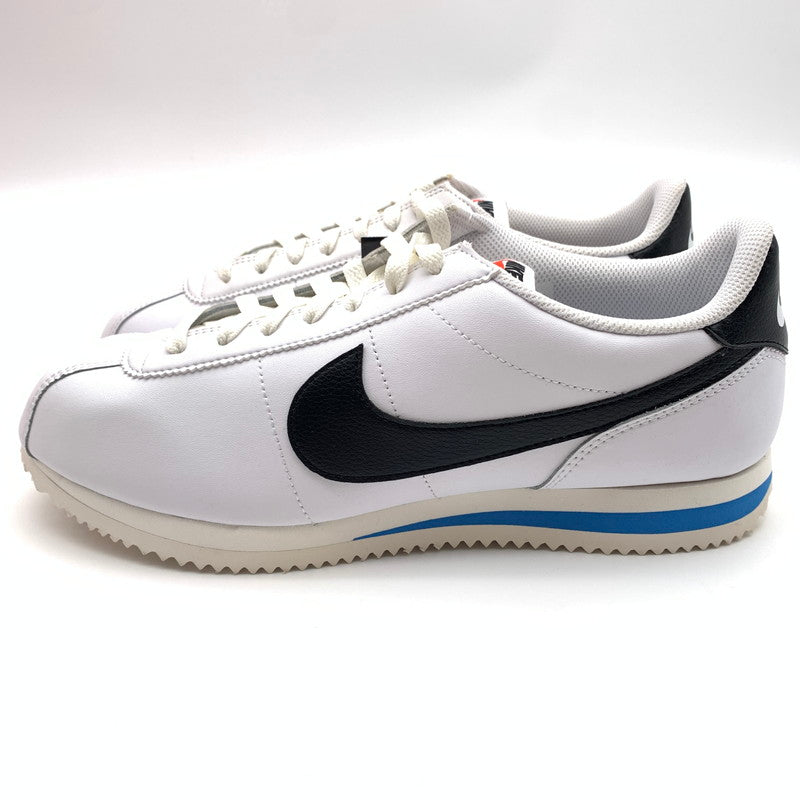【中古美品】【メンズ】 NIKE ナイキ DM4044-100 CORTEZ "WHITE AND BLACK" スニーカー 靴 160-260618-st-13-otoh カラー：ホワイト／ブラック－ライトフォトブルー－セイル 万代Net店