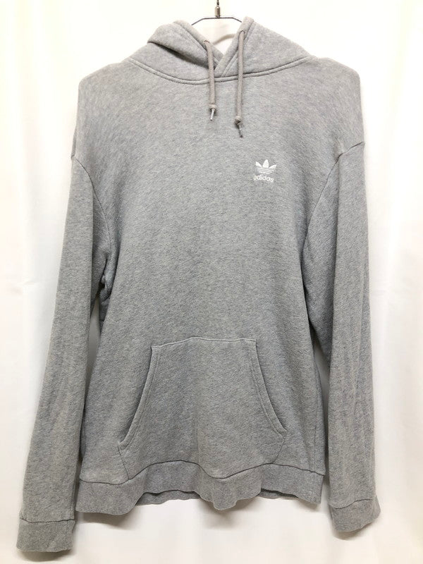 【中古品】【メンズ】 adidas アディダス adidas logo パーカー アディダス ロゴ パーカー 147-250223-rn-20-oto サイズ：O カラー：グレー 万代Net店