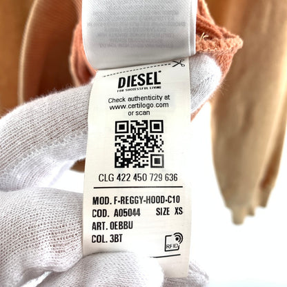 【中古美品】【メンズ】 DIESEL ディーゼル F-REGGY-HOOD パーカー 147-260430-ts-09-otoh サイズ：XS カラー：オレンジ 万代Net店