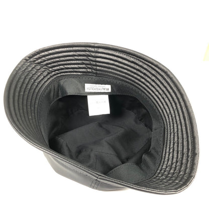 【中古品】【メンズ】 BEAUTY＆YOUTH ビューティーアンドユース ユナイテッドアローズ レザータッチ ユニバーサル バケットハット 帽子 185-260629-sm-03-otoh カラー：ブラック 万代Net店