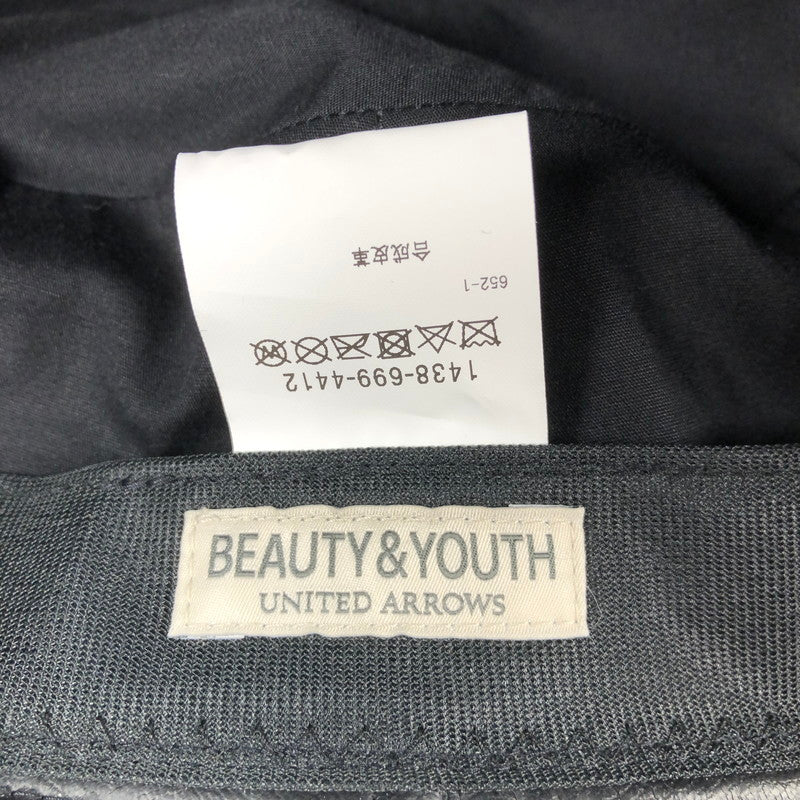 【中古品】【メンズ】 BEAUTY＆YOUTH ビューティーアンドユース ユナイテッドアローズ レザータッチ ユニバーサル バケットハット 帽子 185-260629-sm-03-otoh カラー：ブラック 万代Net店