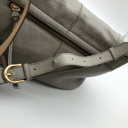 【中古品】【レディース】 ESTIME エスティーヌ レザー ショルダーバッグ カバン 188-260623-sm-05-otoh カラー：ライトグレー 万代Net店