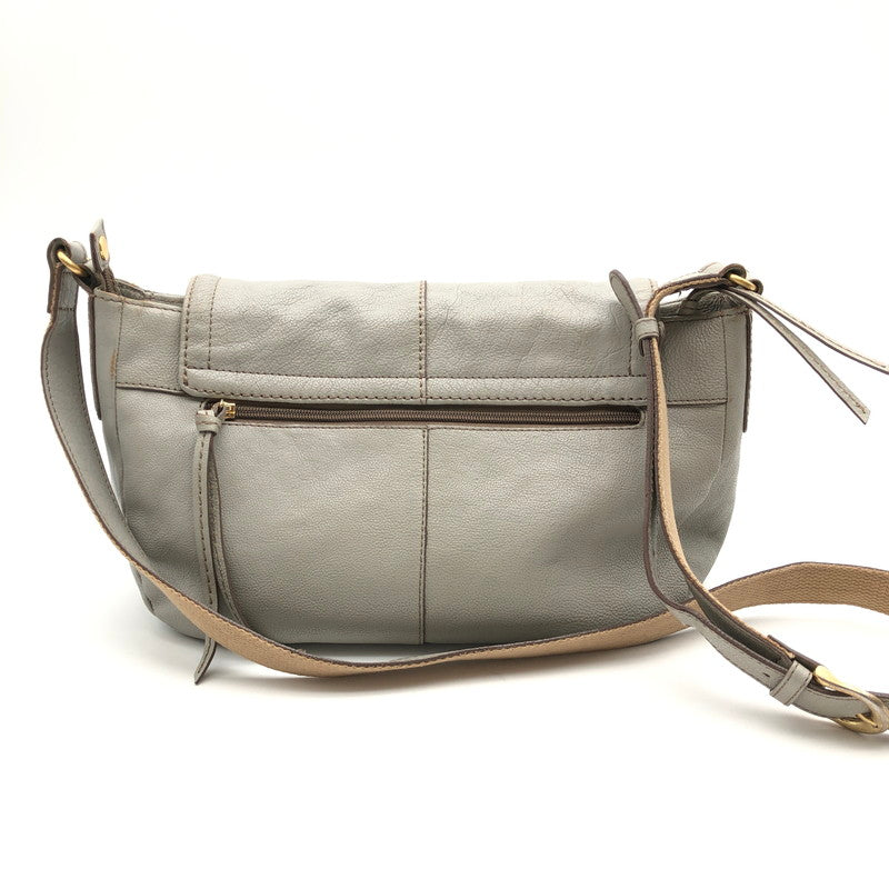【中古品】【レディース】 ESTIME エスティーヌ レザー ショルダーバッグ カバン 188-260623-sm-05-otoh カラー：ライトグレー 万代Net店