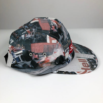 【中古美品】【メンズ】 SUPREME METALLIC LOGO CORDUROY 5-PANEL シュプリーム メタリックロゴ コーデュロイ 5パネル キャップ 149-260710-sm-02-otoh カラー：ネイビー 万代Net店
