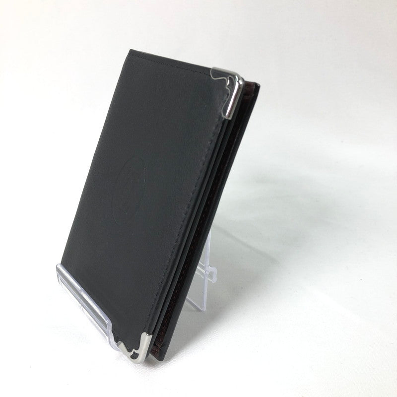 【中古品】【レディース】 CARTIER カルティエ マスト ドゥ カルティエ カードホルダー 名刺入れ 定期入れ 192-260624-sm-04-otoh カラー：ブラック 万代Net店