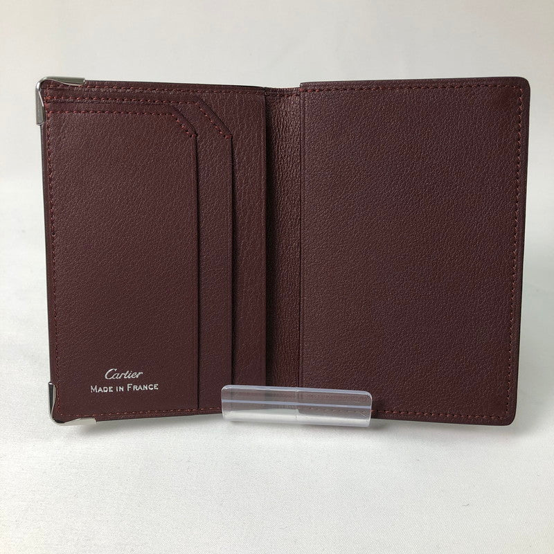 【中古品】【レディース】 CARTIER カルティエ マスト ドゥ カルティエ カードホルダー 名刺入れ 定期入れ 192-260624-sm-04-otoh カラー：ブラック 万代Net店