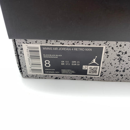 【中古美品】【レディース】 NIKE ナイキ WMNS AIR JORDAN 4 RETRO NXN CK2925 100 スニーカー 靴 160-260628-st-02-otoh カラー：ブラック 万代Net店