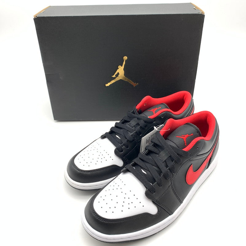 【中古美品】【メンズ】 NIKE ナイキ 553558-063 AIR JORDAN 1 LOW"WHITE TOE" スニーカー 靴 160-260601-st-05-otoh カラー：ホワイトトゥ/ファイヤーレッド 万代Net店