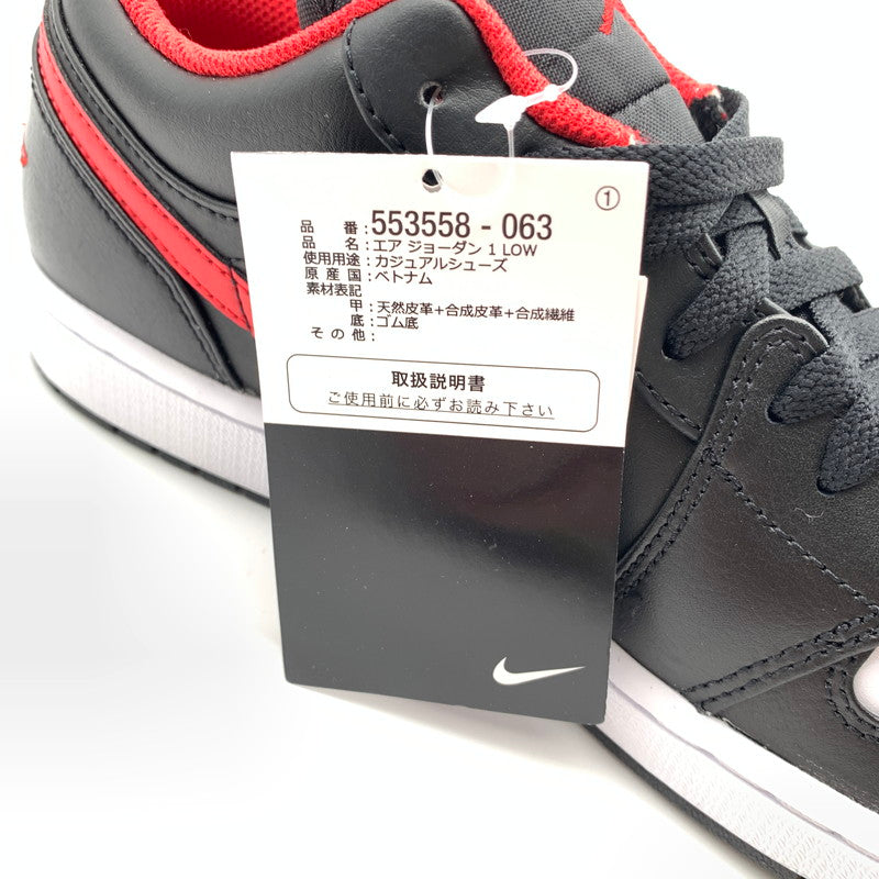 【中古美品】【メンズ】 NIKE ナイキ 553558-063 AIR JORDAN 1 LOW"WHITE TOE" スニーカー 靴 160-260601-st-05-otoh カラー：ホワイトトゥ/ファイヤーレッド 万代Net店