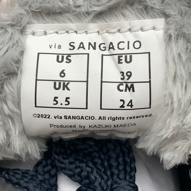 【中古美品】【メンズ】 via SANGACIO にゅ～ず Tweed スニーカー 靴 162-260601-st-08-otoh カラー：ネイビー/グレー 万代Net店