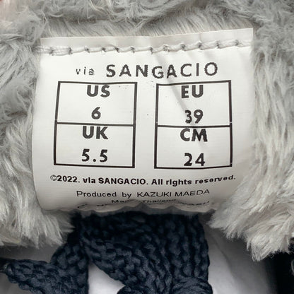 【中古美品】【メンズ】 via SANGACIO にゅ～ず Tweed スニーカー 靴 162-260601-st-08-otoh カラー：ネイビー/グレー 万代Net店