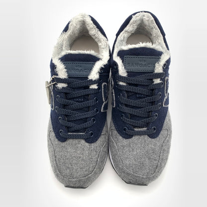 【中古美品】【メンズ】 via SANGACIO にゅ～ず Tweed スニーカー 靴 162-260601-st-08-otoh カラー：ネイビー/グレー 万代Net店