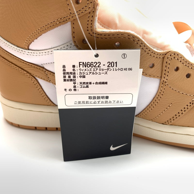 【中古美品】【レディース】 NIKE ナイキ FN6622-201 WMNS AIR JORDAN 1 RETRO HIGH OG ”PRALINE" スニーカー 靴 160-260623-st-05-otoh カラー：プラリネ/ホワイト-セイル 万代Net店