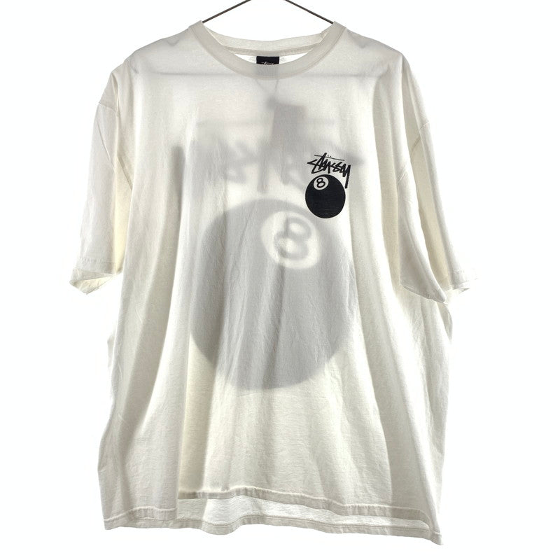 【中古美品】【メンズ】 Stüssy ステューシー 8Ball Tee Tシャツ 147-260430-ts-04-otoh サイズ：XL カラー：ホワイト 万代Net店