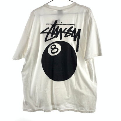 【中古美品】【メンズ】 Stüssy ステューシー 8Ball Tee Tシャツ 147-260430-ts-04-otoh サイズ：XL カラー：ホワイト 万代Net店
