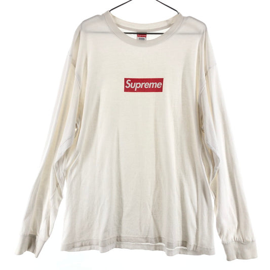【中古品】【メンズ】 SUPREME シュプリーム 20fw Box Logo Tee 長袖Tシャツ 長袖カットソー 149-260510-sy-02-otoh サイズ：L カラー：ホワイト系 万代Net店