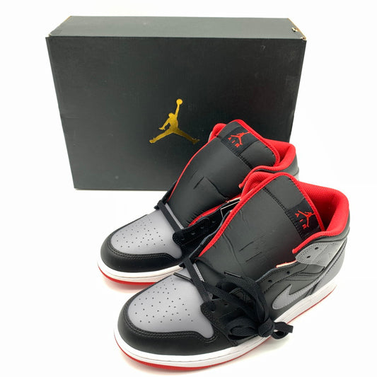 【中古美品】【メンズ】 NIKE ナイキ DQ8426-006 AIR JORDAN 1 MID "Black/Cement Grey-Fire Red" スニーカー 靴 160-260601-st-10-otoh カラー：ブラック/ファイヤーレッド/ホワイト/セメントグレー 万代Net店
