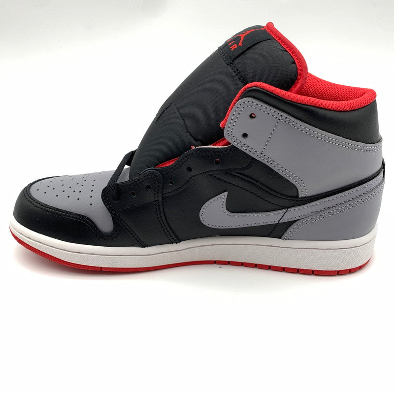 【中古美品】【メンズ】 NIKE ナイキ DQ8426-006 AIR JORDAN 1 MID "Black/Cement Grey-Fire Red" スニーカー 靴 160-260601-st-10-otoh カラー：ブラック/ファイヤーレッド/ホワイト/セメントグレー 万代Net店
