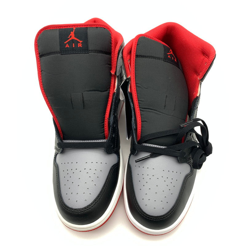 【中古美品】【メンズ】 NIKE ナイキ DQ8426-006 AIR JORDAN 1 MID "Black/Cement Grey-Fire Red" スニーカー 靴 160-260601-st-10-otoh カラー：ブラック/ファイヤーレッド/ホワイト/セメントグレー 万代Net店