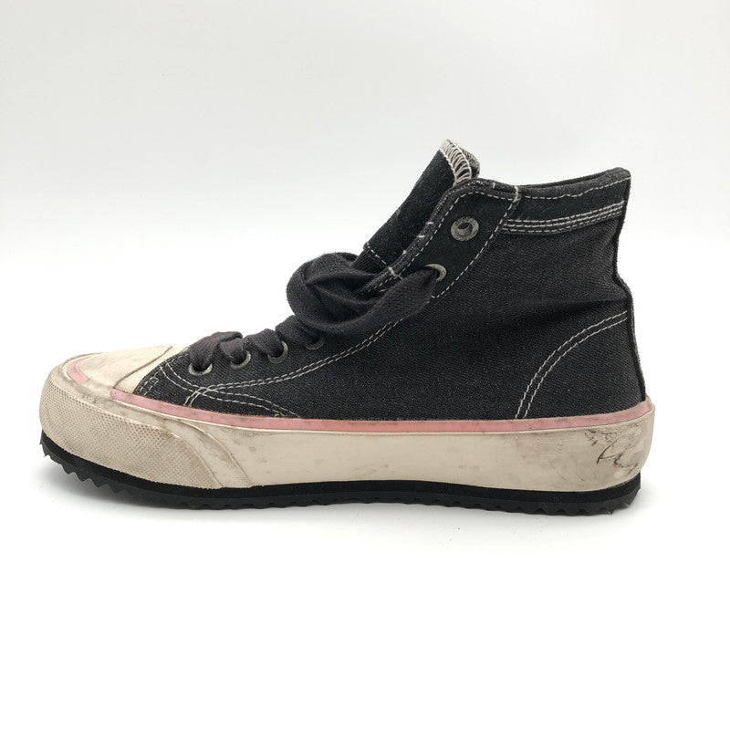 【中古品】【レディース】 DIESEL S-PRINCIPIA MID ディーゼル S-プリンシピア ミッド ウィメンズ スニーカー ハイカットスニーカー 靴 162-260715-sm-06-otoh カラー：ウォッシュドブラック 万代Net店